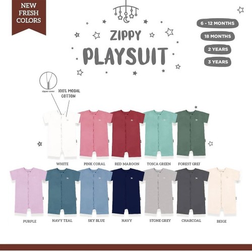 Little Palmerhaus Zippy Playsuit Baju Harian Anak - Tersedia Pilihan Warna